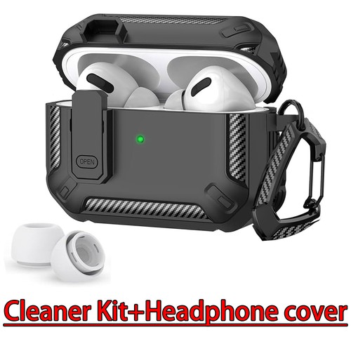 Protective Case For Apple AirPods 1/2/3 Pro Cover Keychain Clip Shockproof New - 第 26/30 張圖片
