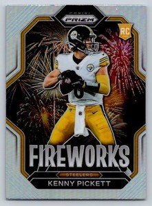 2022 Panini Prizm Fireworks Silver Prizm #F-19 Kenny Pickett Rookie