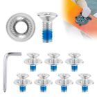 8pcs Snowboard Binding Screw Set, Snowboarding Mounting Screws with