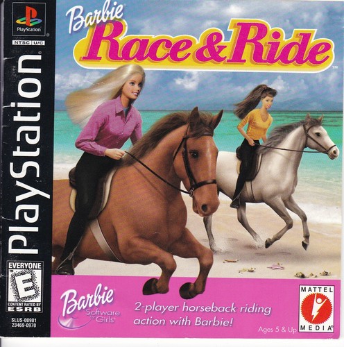 Barbie Race & Ride (Sony PlayStation 1, 1999) *COMPLETE* - Picture 2 of 2
