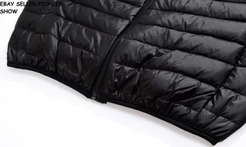 Herren Leichter Baumwolle Daunen Mantel Warm Puffer Jacken Gesteppt Oberbekleidung Slim - Bild 10 von 17