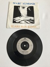 Marc Almond, Tears Run Rings - 1988 - 7" vinyl single. Picture sleeve. R6186