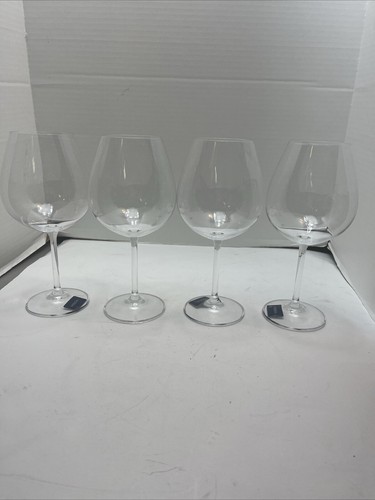 Mikasa Crystal Julie Red Wine Glasses 9 3/4” Tall 25 Oz.Blown Glass Set of 4 - Picture 2 of 13