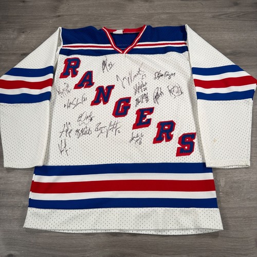 Vintage New York Rangers Trikot handsigniert signed Vintage NHL Hockey - Bild 1 von 10