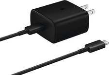 Samsung USB-C Fast Charging Wall Charger - Black, 45W EP-TA845XBEGUS