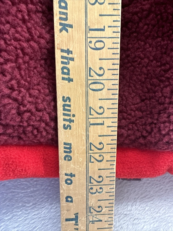 Gap Fit Jacket Womens Medium Sherpa Fleece Hooded Full Zip Red - Image 3 of 4