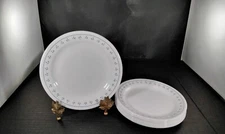 Corelle Normandy Breadplates And Butter Blue & Red Floral CORNING Set of 8