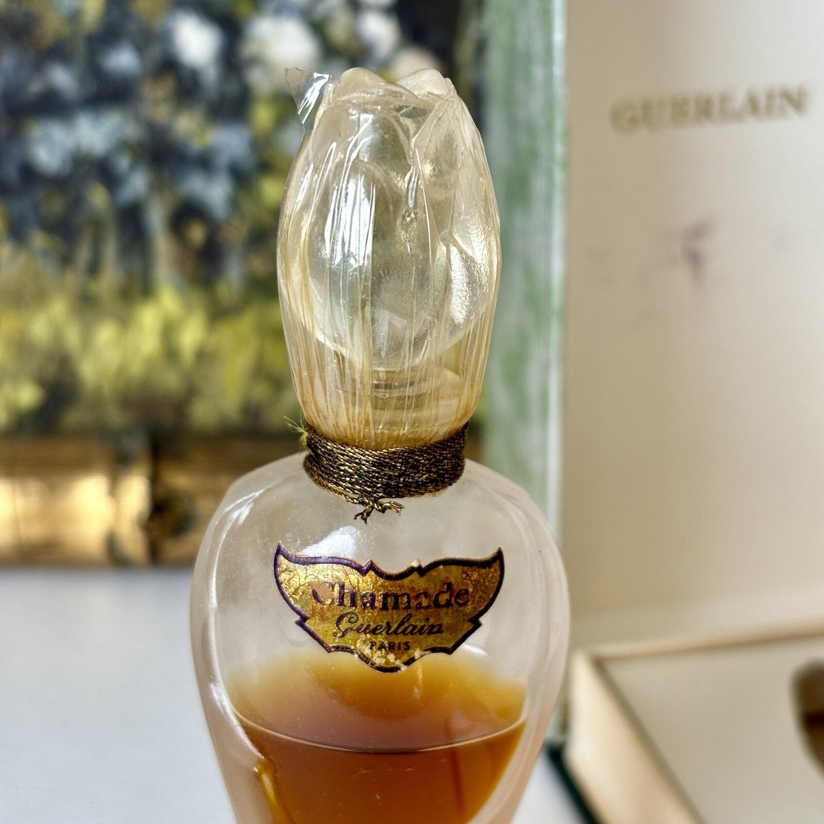 Guerlain Chamade Eau de Cologne 未開封 READ Vintage Guerlain CHAMADE Perfume Parfum Rosebud Flacon
