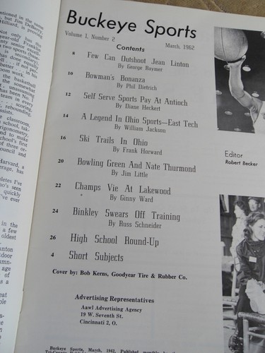 MARCH 1962 BUCKEYE SPORTS MAGAZINE - - Bild 3 von 11