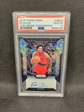 PSA 10 2018-19 Panini Prizm Basketball Fast Break Auto #FB-EDV Ed Davis POP 1