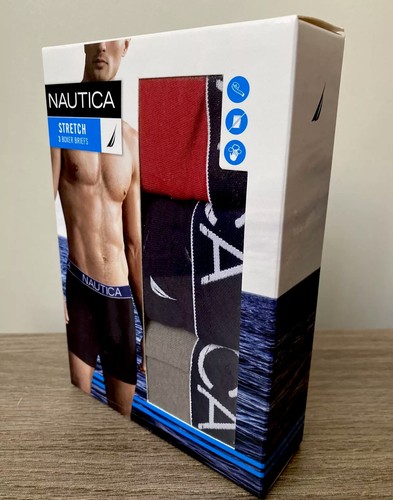 🩲3 PACK DE 3 CALZONCILLOS BOXER GRANDES NAUTICA algodón elástico suave ajuste clásico y sin etiquetas A2 - Imagen 1 de 6