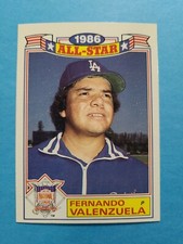 FERNANDO VALENZUELA 1986 TOPPS ALL-STAR COMMEMORATIVE BASEBALL CARD # 11 F1821
