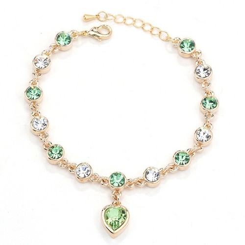 Brazalete Cristal Ostentoso Moda Mujeres Niñas Regalo Amor Corazón Colgante - Imagen 5 de 30