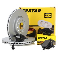 TEXTAR Bremsscheiben Ø 312mm + Beläge + Wako für AUDI A3 VW GOLF 5 PASSAT vorne