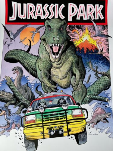 Póster limitado de Mondo Artist William Stout Parque Jurásico #d de 50 - Imagen 3 de 7