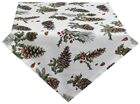 Tischdecke Mitteldecke 85 X 85 Cm Baumwolle Ilex Pinien Hossner Heimtex