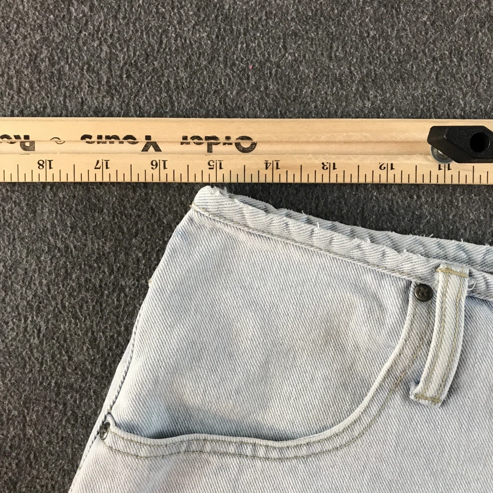 Pantalones Cortos De Colección Xhilaration Denim Para Mujer REAL 30x3 Talla 11 Azul Botón Mosca LEER #5251 Foto 3 de 4