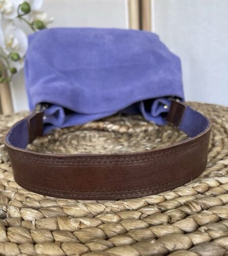 Owen Barry genuine suede leather small handbag hobo bag - Picture 10 of 17