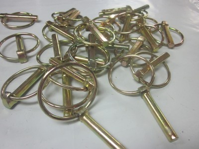 ~ 10 ~ GOLD 5/16 LYNCH PINS ATV FARM GARDEN STEEL TRACTOR TRAILER 3PT HITCH PIN ~ 10 ~ GOLD 5/16 LYNCH PINS ATV FARM GARDEN STEEL TRACTOR TRAILER 3PT HITCH PIN