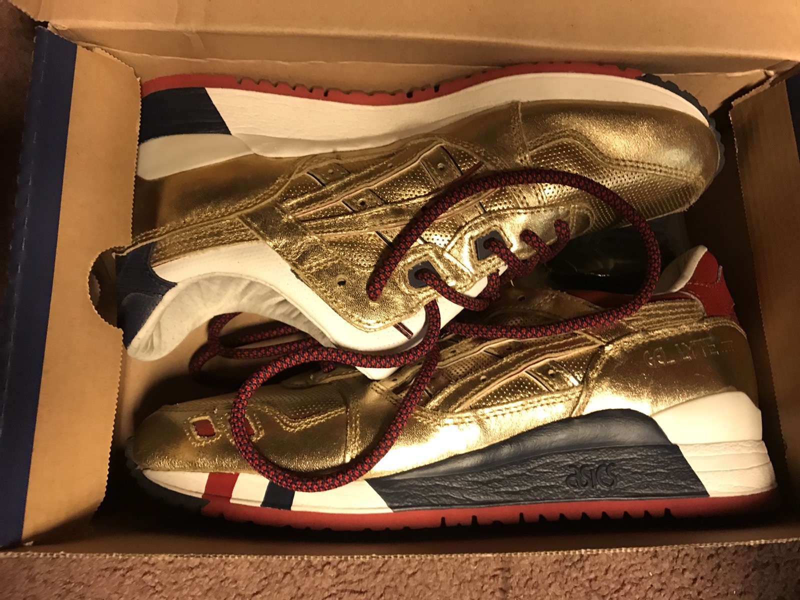 Ronnie Fieg x Asics Gel Lyte III “USA” H41JK Size Sz 8 Ronnie Fieg x Asics Gel Lyte III “USA” H41JK Size Sz 8