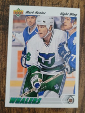 1991-92 Upper Deck MARK HUNTER Hartford Whalers Hockey NHL Card #479