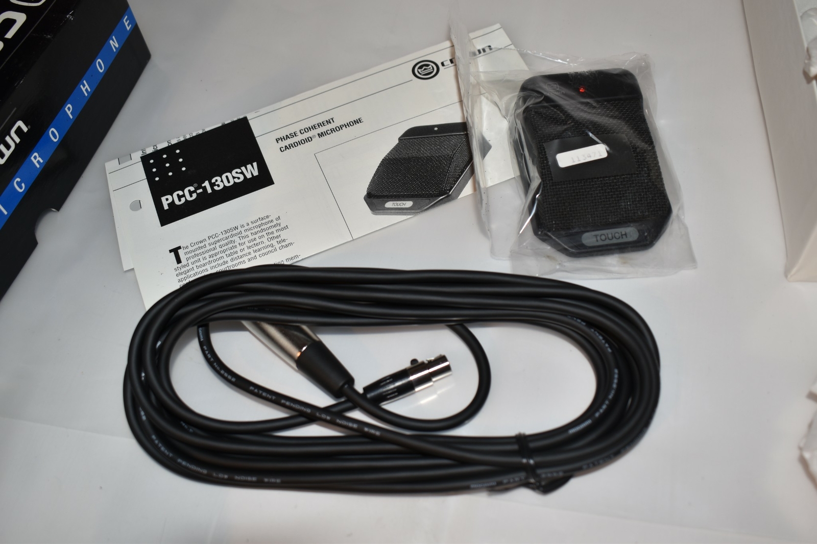 CROWN MICROPHONE MODEL GPCC130SW PCC 130SW SWITCHABLE BOUNDARY MIC - NEW (HE2) NOWY Krajowy