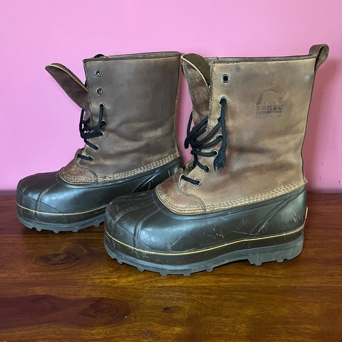Sorel Chieftan Herren gefütterte Entenstiefel Leder wasserdicht LM1048-201 Größe 8 - Bild 2 von 11
