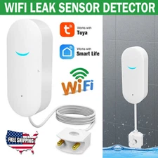 Tuya Smart WiFi Water Leak Sensor Flood Leakage Level Overflow Detector Alarm US