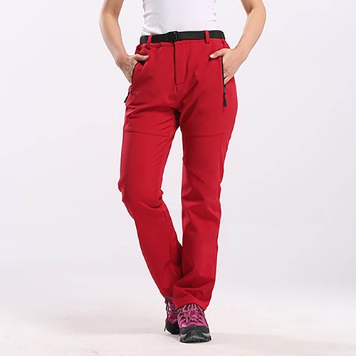 Women's Waterproof Pants Hiking Ski Snow Fleece Lined Insulated Outdoor Pants - Picture 25 of 27