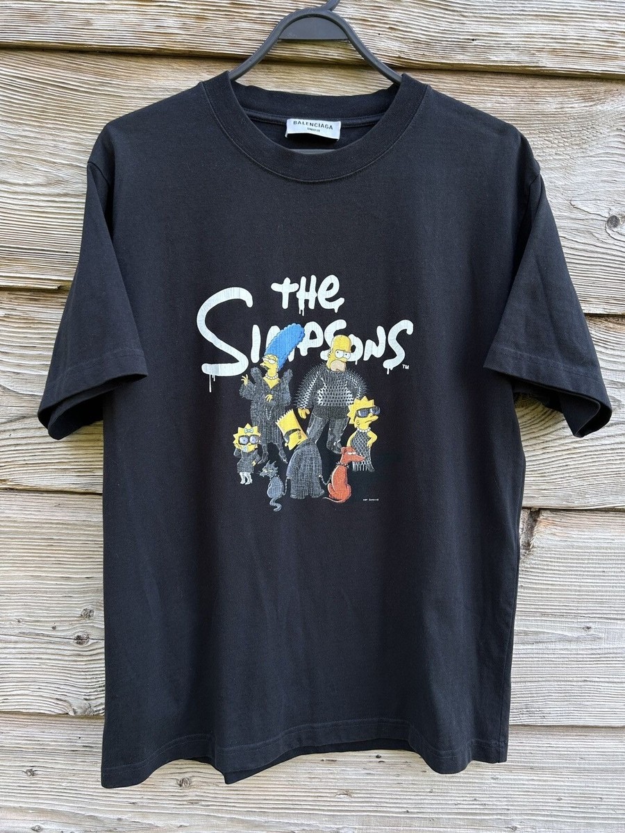 Balenciaga x The Simpsons 2021 Short Sleeve T-Shirt Black Balenciaga x The Simpsons 2021 Short Sleeve T-Shirt Black