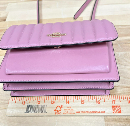 Coach Pink G2180-C4462 Linear Quilting Foldover Belt and Shoulder Bag - Picture 14 of 17