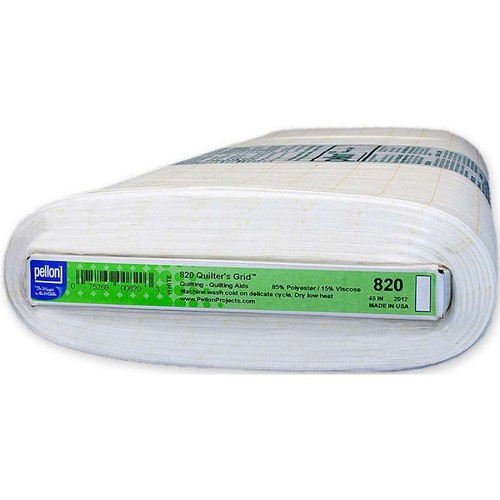 Quilter's Fusible Non-Woven Layout Grid White 44"X25yd FOB: MI - Picture 2 of 2