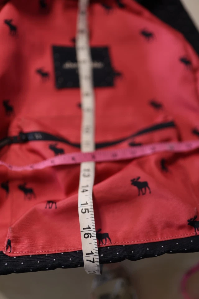 Mochila Abercrombie & Fitch Y2K Rosa Mujer Correas Ajustables Bolsillos Logo Alce Foto 2 de 4