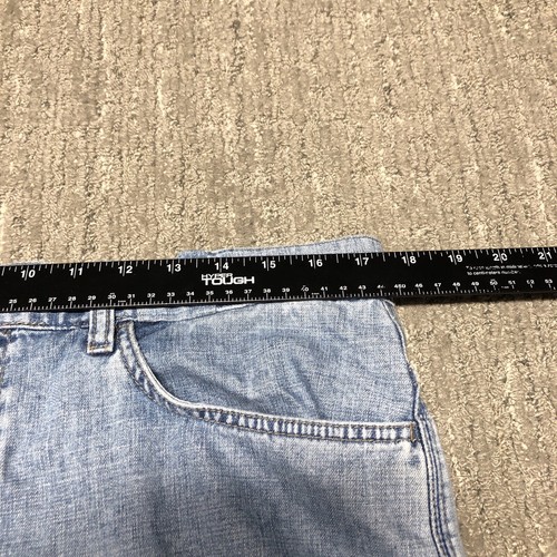 Vintage Levi’s Denim Carpenter Shorts Women’s Size 12 (35x15) Light Blue Skater - Picture 7 of 9