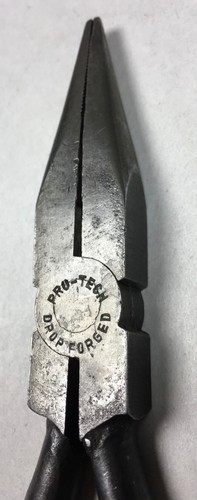 Vintage PRO-TECH Needle Nose Pliers with Side Cutters 6-1/2“ Long Korea Nice - Picture 3 of 12