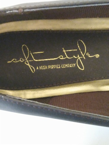 Zapatos sin cordones Soft Style by Hush Puppies para mujer marrón dorado con lazo talla 7,5 M - Imagen 8 de 9