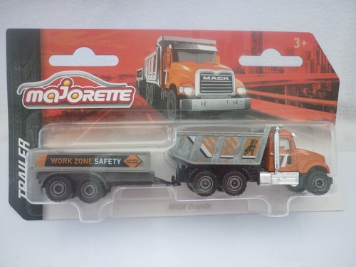 Majorette 1:64th Trailer Series MACK Granite Dumper truck & Trailer - Picture 2 of 3