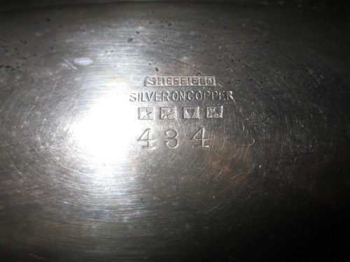 Sheffield Silver on Copper #434 Footed Serving Dish - Picture 8 of 8