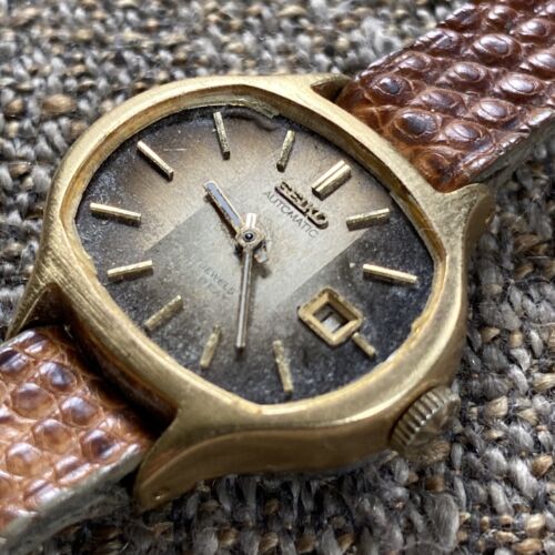Reloj Pulsera Vintage Seiko 2205-3129 Automático 17j Hi-Beat Damas Fecha Para Piezas - Imagen 4 de 11