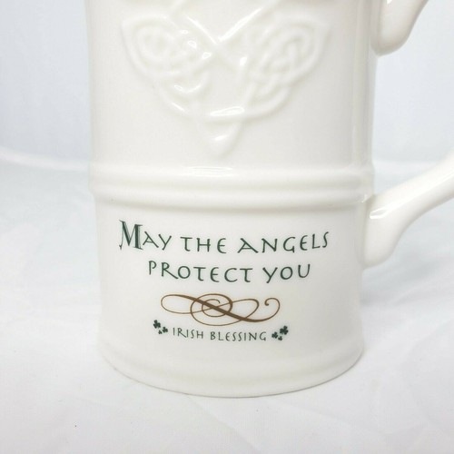 Irish Blessing Cup Mug ''May The Angels Protect You'' By Russ 4" tall Celtic EUC - Picture 3 of 10