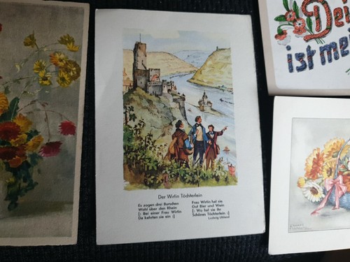 old antique postcards collection, bundle postcards, greeting cards lot - Picture 9 of 12