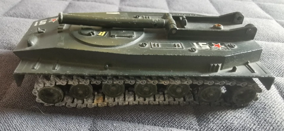 Carro Armato SOLIDO - TANK PT 76 "Anfibio" URSS - Réf. 207 - 9/62. - Immagine 4 di 4