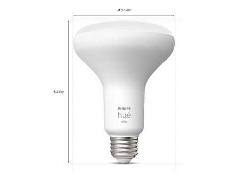 Philips Hue BR30 LED White Dimmable Smart Wireless Light Bulbs 800 Lumen 2-PACK - Picture 2 of 6