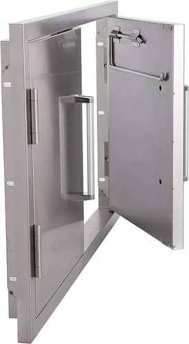 Bonfire Stainless Steel Double Access Door Built-in BBQ Outdoor Kitchen Island - Picture 6 of 8