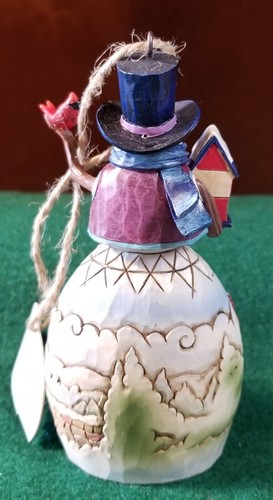 2011 Jim Shore Heartwood Creek Cardinal Snowman - NIB Enesco - #0811HC -4" Tall - Picture 3 of 13