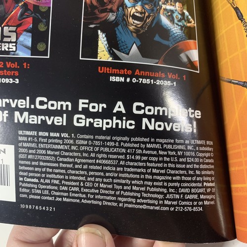 ULTIMATE IRON MAN VOL 1 MARVEL 2006 SOFTCVR TPB ORIGINS de SCOTT ORSON TARJETA NUEVA - Imagen 4 de 5