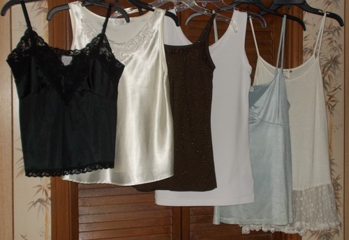 Vintage, Classic or Modern Day Camisole Cami or Tank Top S M L XL Plus Pre-Owned - Picture 4 of 117