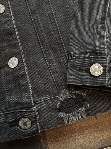 Lola & The Boys Black Batman Art Denim Jacket 6T NWT - Picture 4 of 5