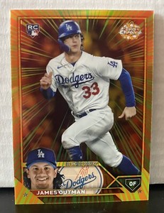 2023 Topps Chrome Update #RR-27 James Outman Radiating Rookies RC SP LA Dodgers