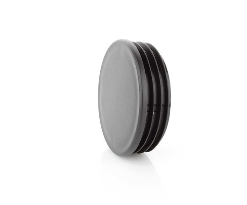 10x Lamellenstopfen Rund 65mm Rundstopfen Schwarz Endkappen Kunststoff - Bild 2 von 9